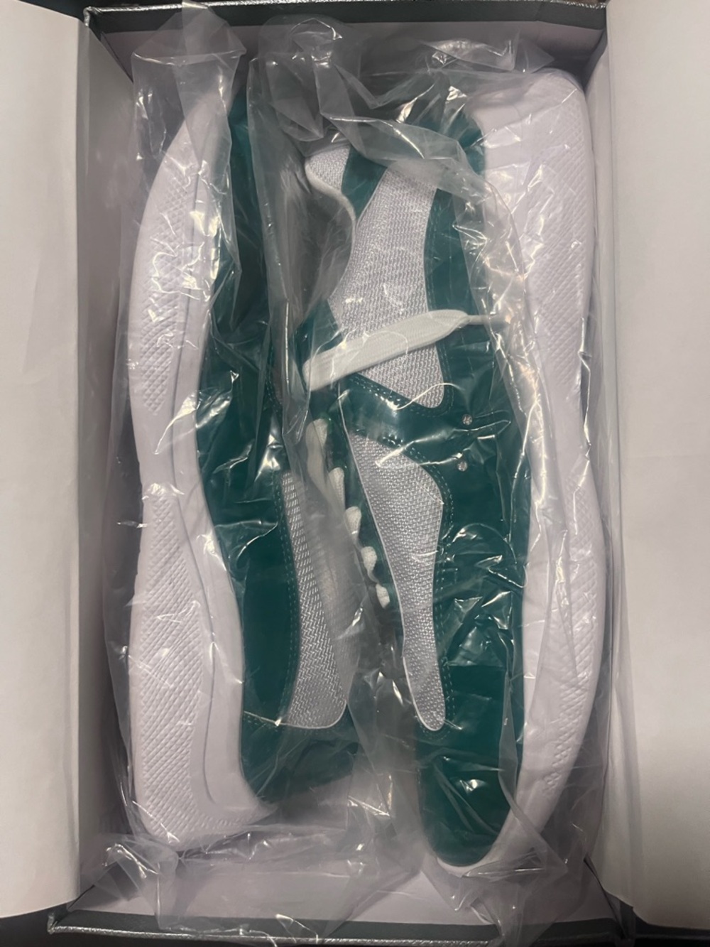 Prada Green and White Men's Sneakers - Picture 2 of 4